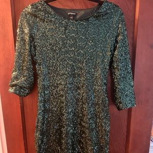 Express sequin mini dress